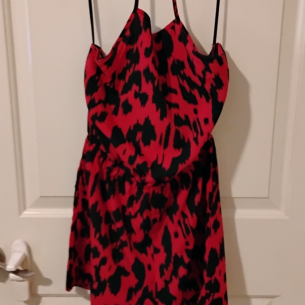 Stylish Red and Black Women's Dress